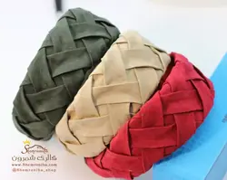 تل و هدبند زنانه بافت پارچه ای پهن کرم ACC084C0