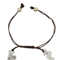 دستبند زنانه دریایی ترکیب صدف و سنگ سفید BNG407W0