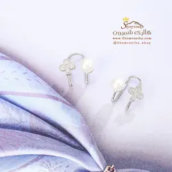 گوشواره زنانه کلیپسی مرواریدی EAR624S0