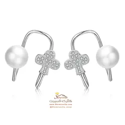 گوشواره زنانه کلیپسی مرواریدی EAR624S0