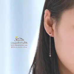 گوشواره زنانه ماه و ستاره EAR596S0