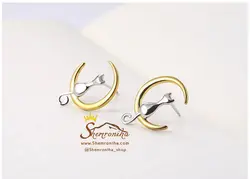 گوشواره گربه و ماه مدل EAR255S0