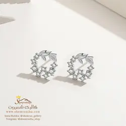 گوشواره زنانه گل کاری یونانی مدل EAR685S0