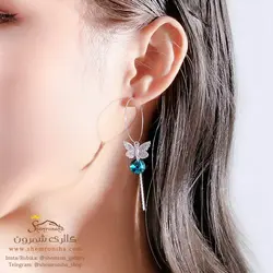گوشواره زنانه پروانه مدل EAR701S0