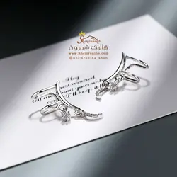 گوشواره زنانه کلیپسی ماه و ستاره EAR555S0