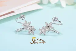 گوشواره کلیپسی زنانه گل ۹۶۴۶