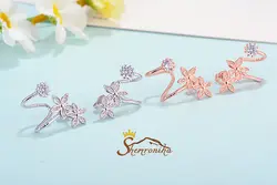 گوشواره کلیپسی زنانه گل ۹۶۴۶