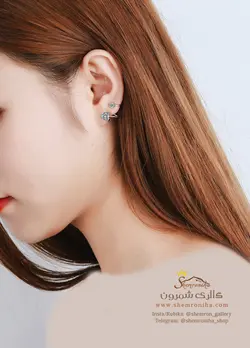 گوشواره زنانه کلیپسی میخی EAR656S0