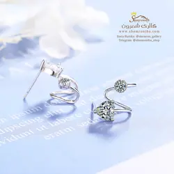 گوشواره زنانه کلیپسی میخی EAR656S0