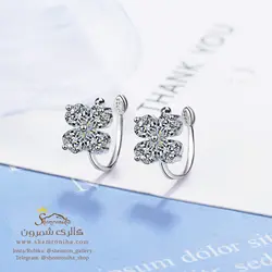 گوشواره زنانه کلیپسی گل EAR654S0