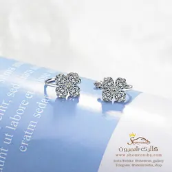 گوشواره زنانه کلیپسی گل EAR654S0