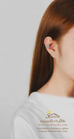 گوشواره زنانه کلیپسی گل EAR654S0
