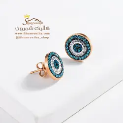 گوشواره زنانه چشم نظر سیلور EAR573G0