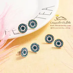 گوشواره زنانه چشم نظر سیلور EAR573G0