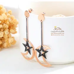 گوشواره ماه و ستاره EAR452R0