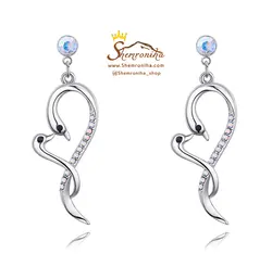 گوشواره قو و قلب EAR409S0