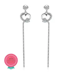 گوشواره قلب آویز دار EAR353S0