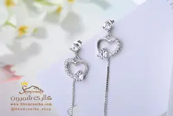گوشواره قلب آویز دار EAR353S0