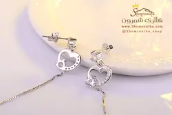 گوشواره قلب آویز دار EAR353S0