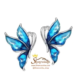 گوشواره میخی بال پروانه EAR390S0