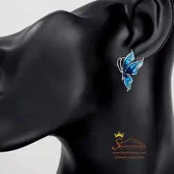 گوشواره میخی بال پروانه EAR390S0