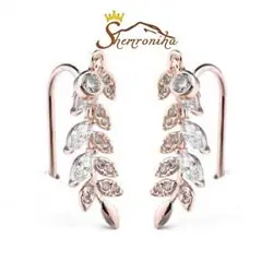 گوشواره روی گوشی طرح یونانی گلد کد ۹۶۷۹