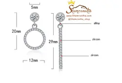 گوشواره نامتقارن هندسی EAR267S0