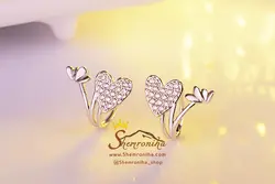 کلیپس گوش ۳ قلب بزرگ وکوچک رزگلد EAR261S0