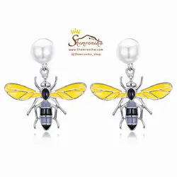 گوشواره میخی فانتزی زنبور EAR283S0