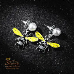 گوشواره میخی فانتزی زنبور EAR283S0