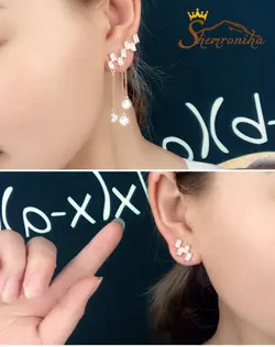 گوشواره نامتقارن زیگ زاگی EAR152S0