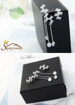 گوشواره نامتقارن زیگ زاگی EAR152S0