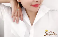 گوشواره نامتقارن کوتاه بلند EAR217G0