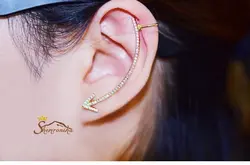 گوشواره کوتاه بلند فلش سیلور کد ۹۶۷۳