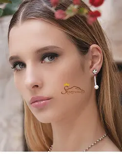 گوشواره نامتقارن کوتاه بلند سیلور و مشکیAPM Monacoفرانسه ۹۶۷۲