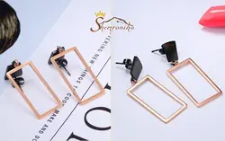 گوشواره با آویز مستطیل کد ۱۳۶۵۹