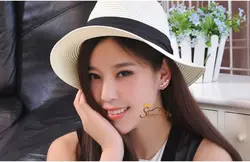 گوشواره روی گوشی طرح ستاره نگین اتریش سیلور کد ۹۶۶۶