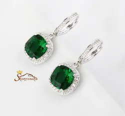 گوشواره کلاسیک رینگی با نگین کریستال زرد  ۹۶۶۱