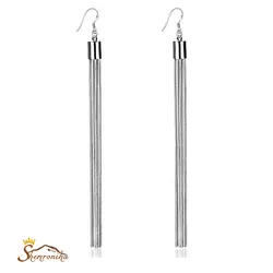 گوشواره مدل رشته ای بلند - سیلور کد ۶۴۶۲