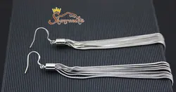 گوشواره مدل رشته ای بلند - سیلور کد ۶۴۶۲