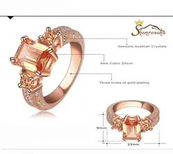 انگشتر حلقه زنانه سولیتر شیک کریستال چک روکش طلا گلد کد ۱۱۳۱۸