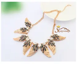 گردنبند طلایی هندی با آویز بال Angel اکریلیک کد ۶۵۲۳