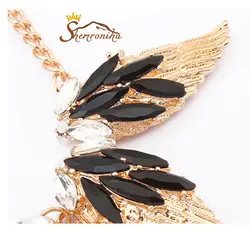 گردنبند طلایی هندی با آویز بال Angel اکریلیک کد ۶۵۲۳