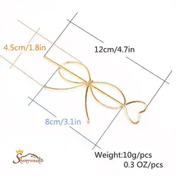 تزیینات شینیون متال سوزنی طرح پاپیون گلد کد ۱۱۴۹۴