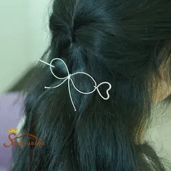 تزیینات شینیون متال سوزنی طرح پاپیون گلد کد ۱۱۴۹۴