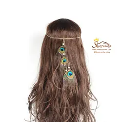 تزیینات مو سرخپوستی پر طاووس ACC024S0