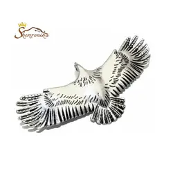 کلیپس مو جدید متال طرح عقاب آنتیک سیلور ۸٫۳CM کد ۱۱۵۰۲