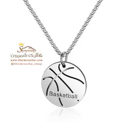 گردنبند مردانه توپ بسکتبال سیلور NEC592S0