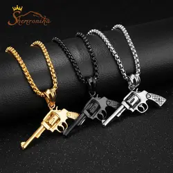 گردنبند تفنگ اسحه هفت تیر گلد NEC131G0