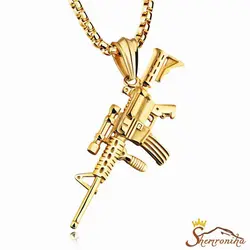 گردنبند تفنگ اسلحه اسنایپر گلد NEC128G0